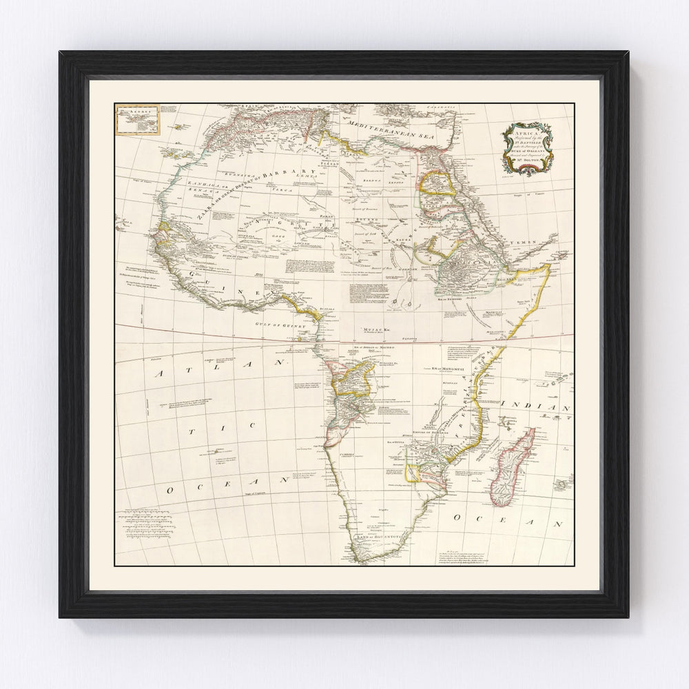 Africa Vintage Map 1755