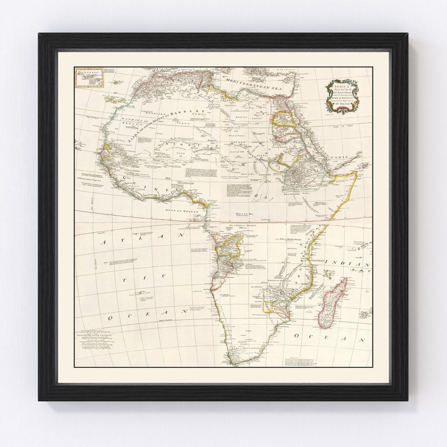 Africa Vintage Map 1755