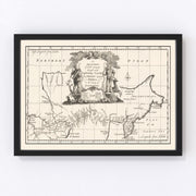 Siberia Vintage Map 1744