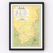 Chahar, Inner Mongolia Vintage Map 1933