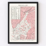 Cairo Vintage Map 1945