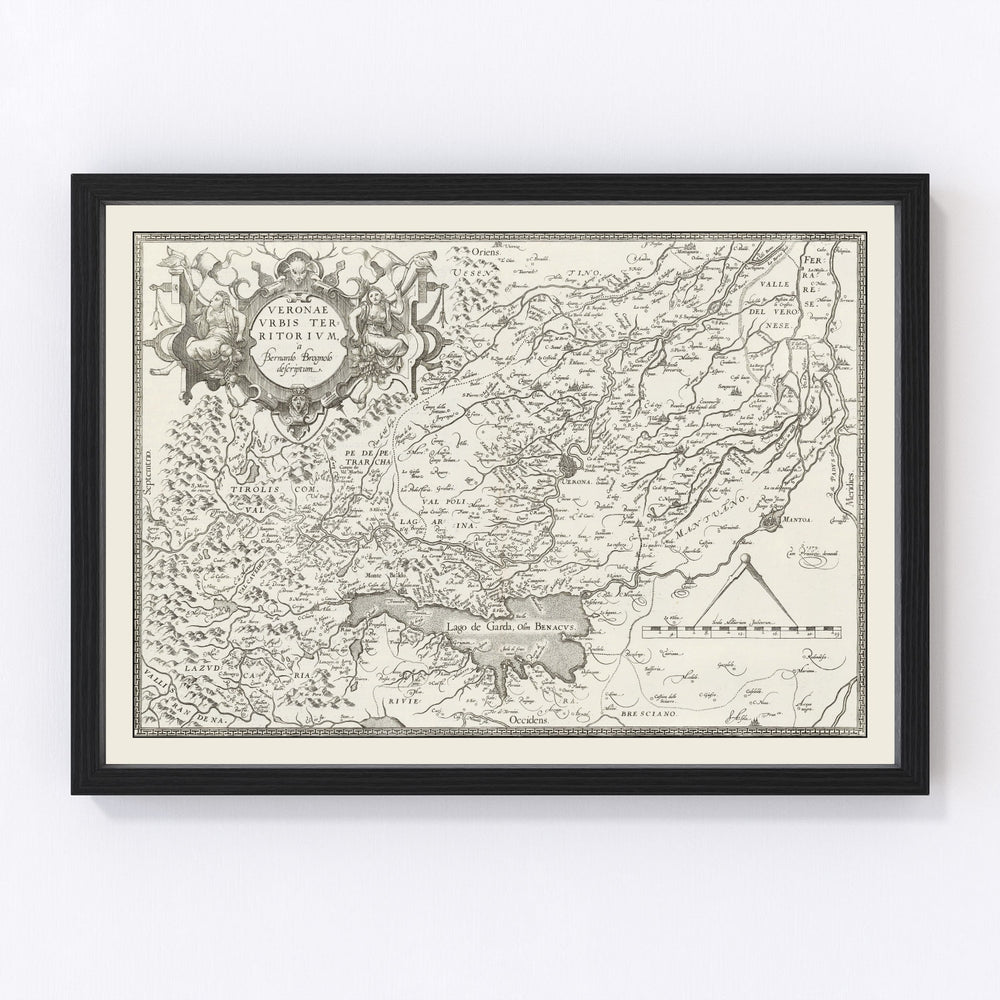 Verona Vintage Map 1579