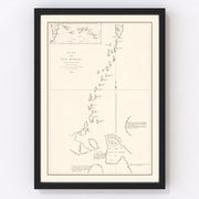 Kuril Islands Vintage Map 1788