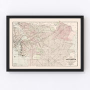 Brooklyn Vintage Map 1891