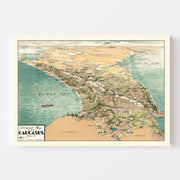 map of Caucasus