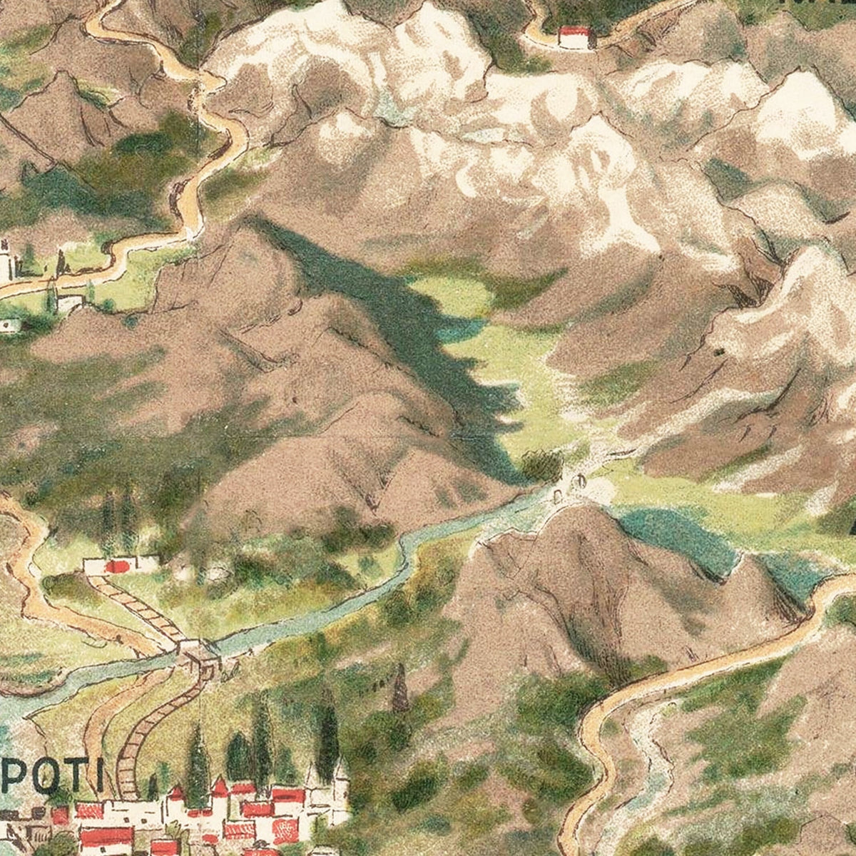 Restored historic details from the 1930 region map of County