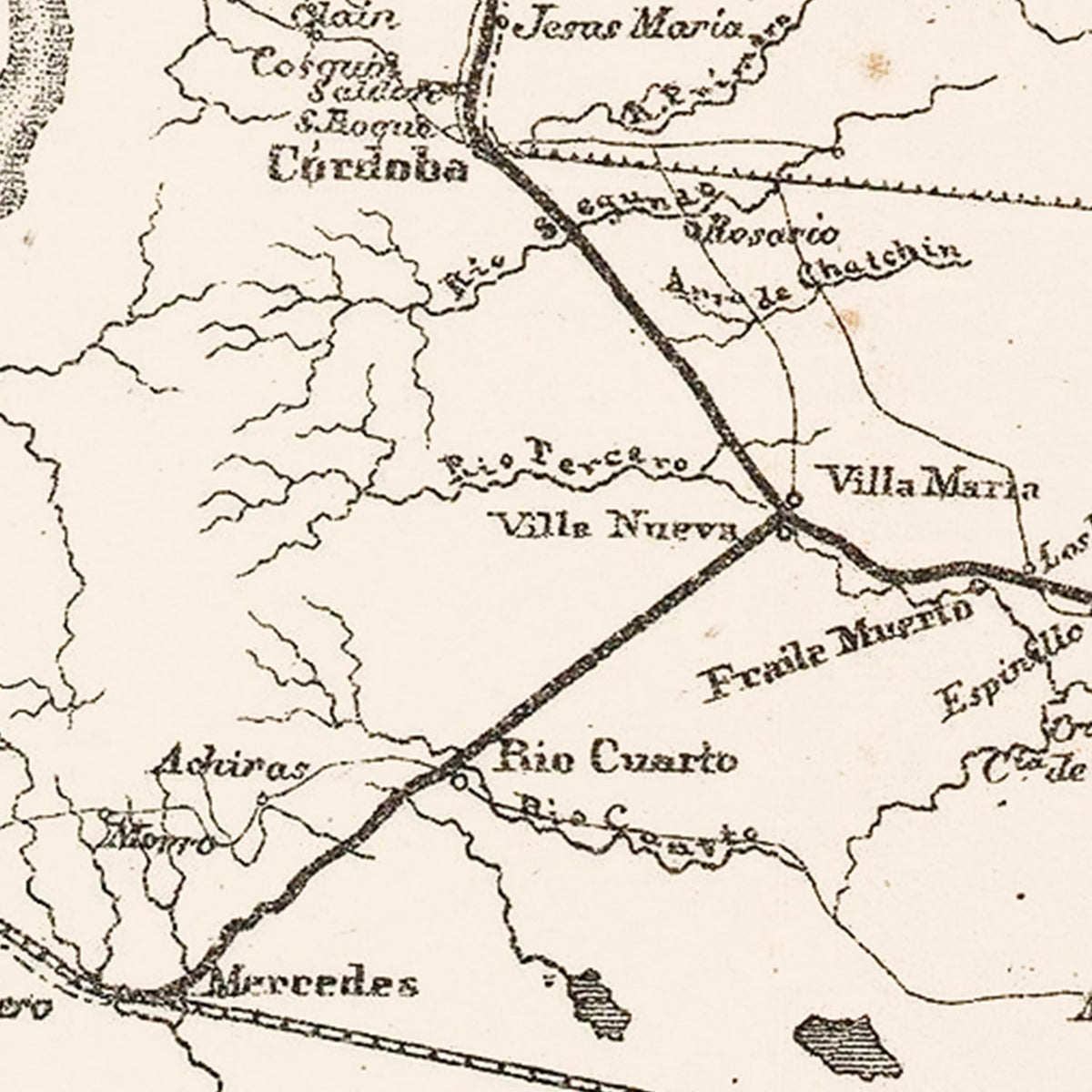 Restored historic details from the 1876 country map of County