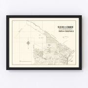 Chaco Province, Argentina Vintage Map 1920