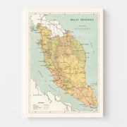 map of Malay Peninsu