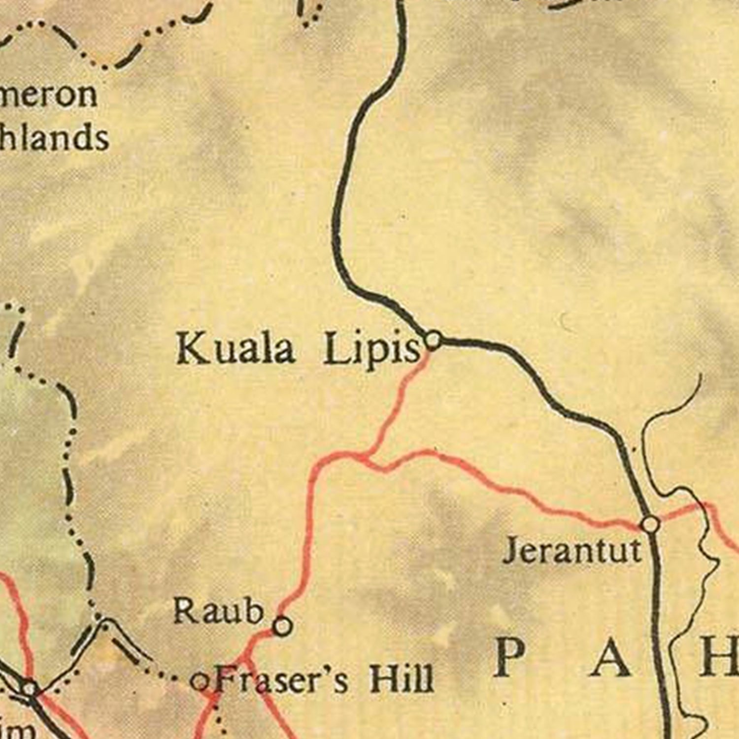 Restored historic details from the 1955 region map of County