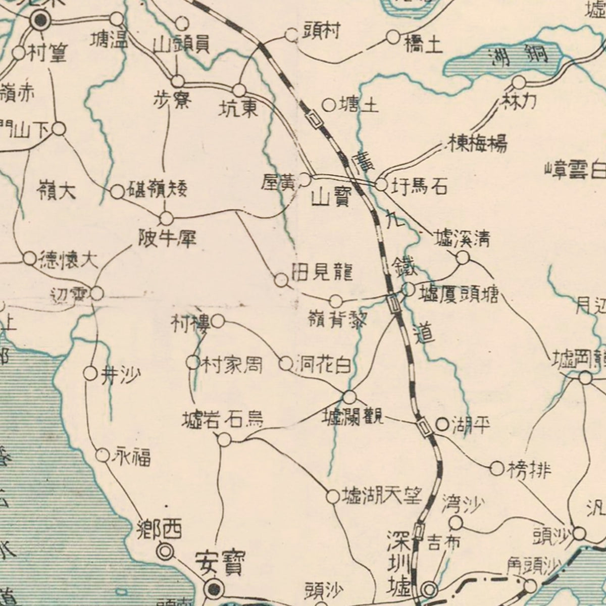 Restored historic details from the 1938 region map of County