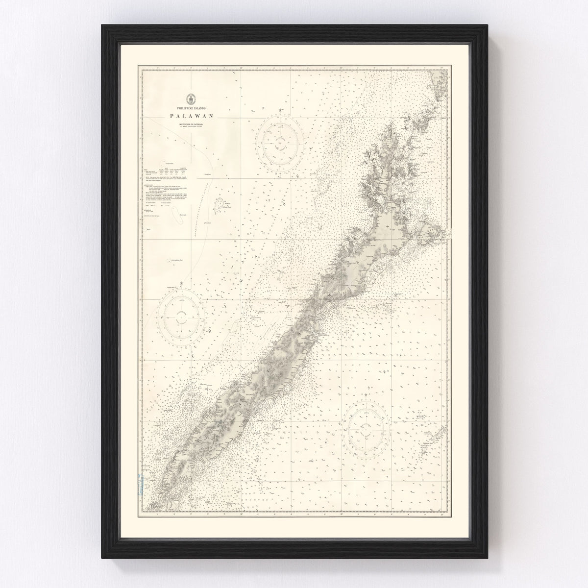 Palawan Island Vintage Map 1938