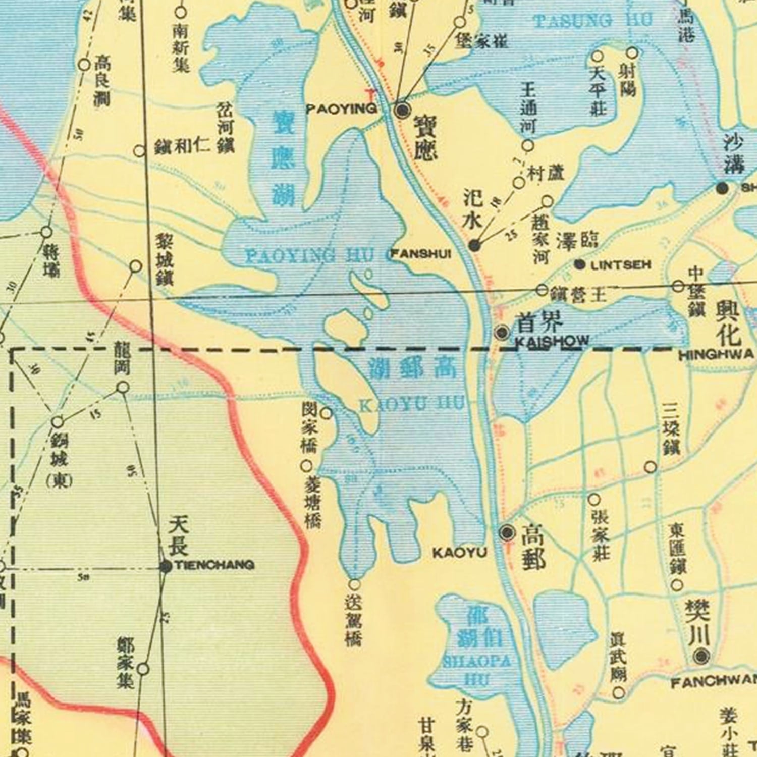 Restored historic details from the 1933 region map of County
