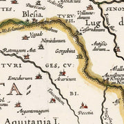 old Ancient Gaul map