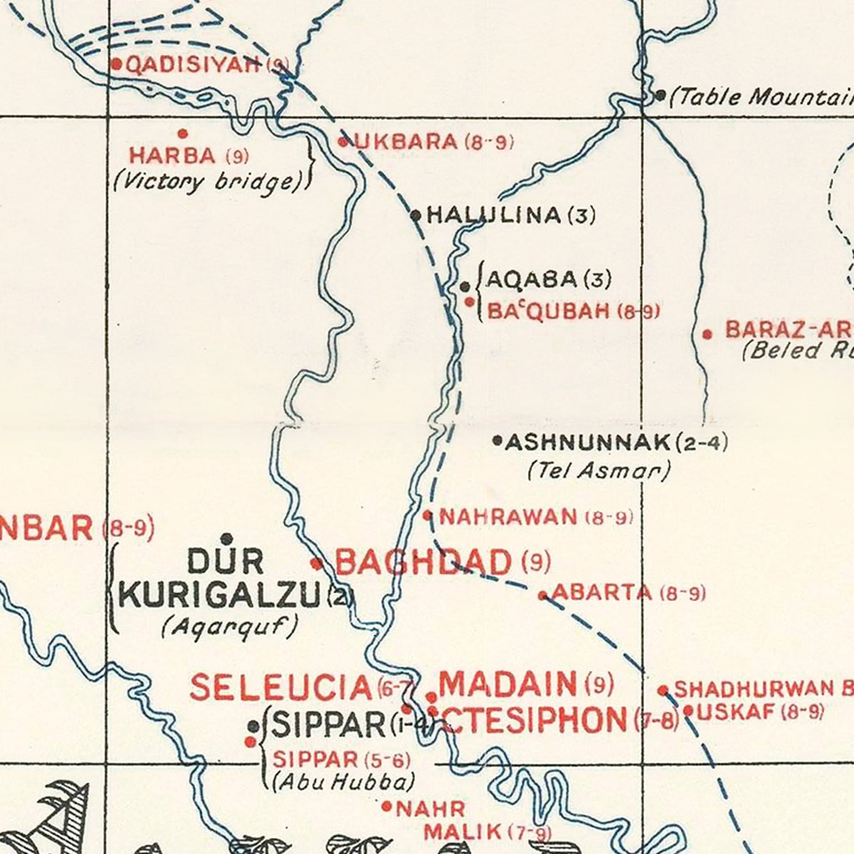 Restored historic details from the 1929 country map of County