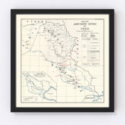 Iraq Vintage Map 1929