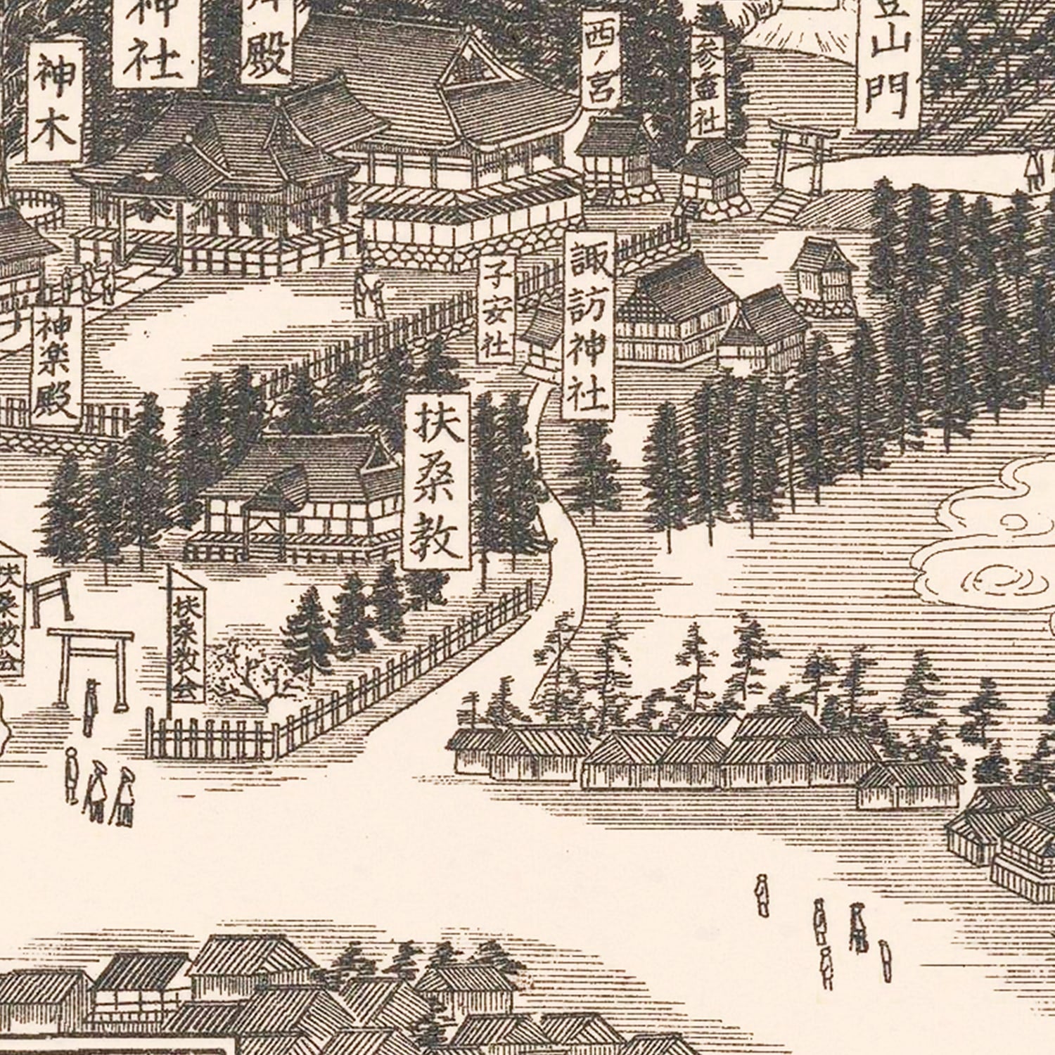 Restored historic details from the 1933 misc. attraction map of County