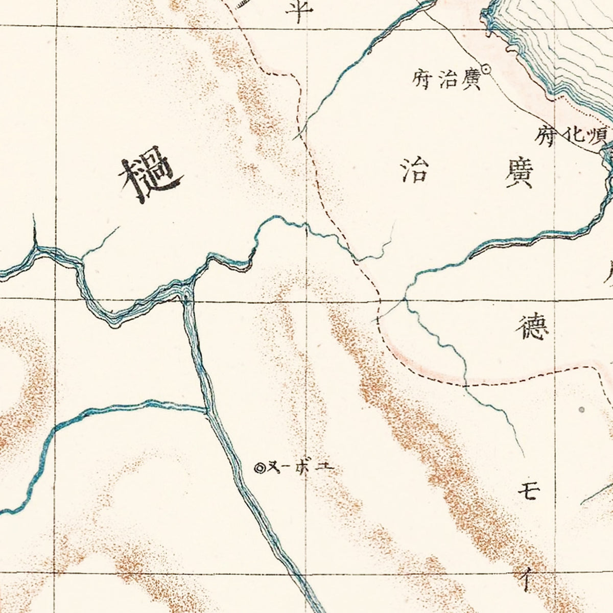 Restored historic details from the 1881 region map of County