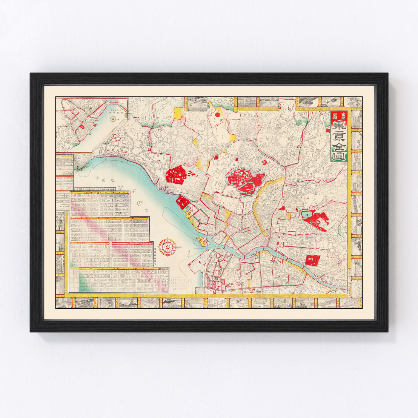 Tokyo Vintage Map 1895
