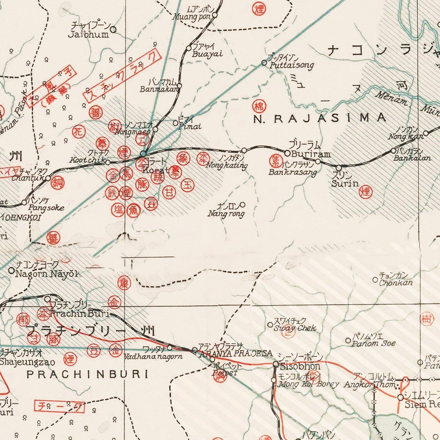 Restored historic details from the 1941 country map of County