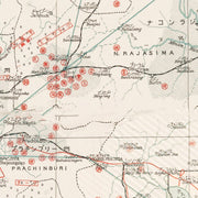 old Thailand map