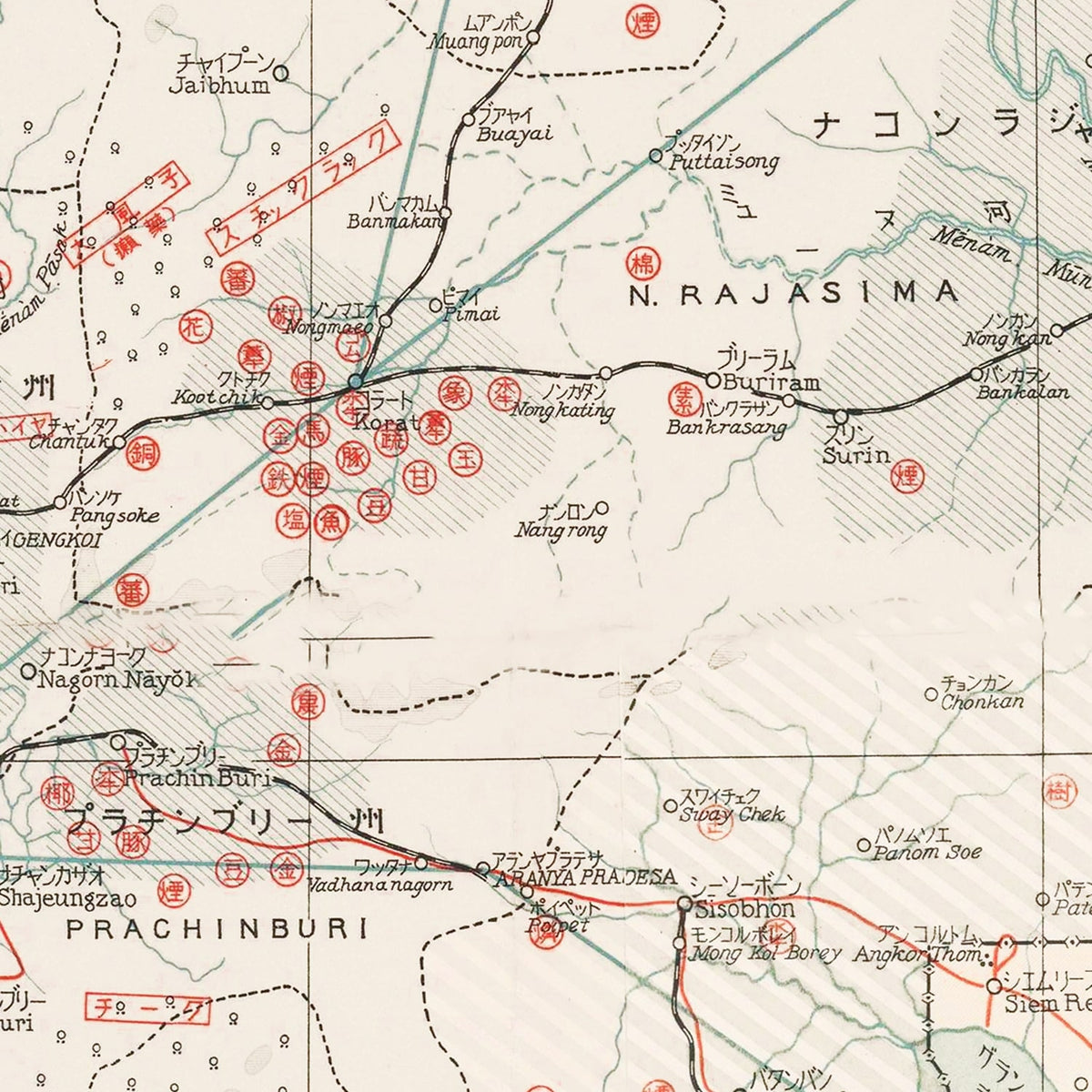 Vintage Thailand Maps
