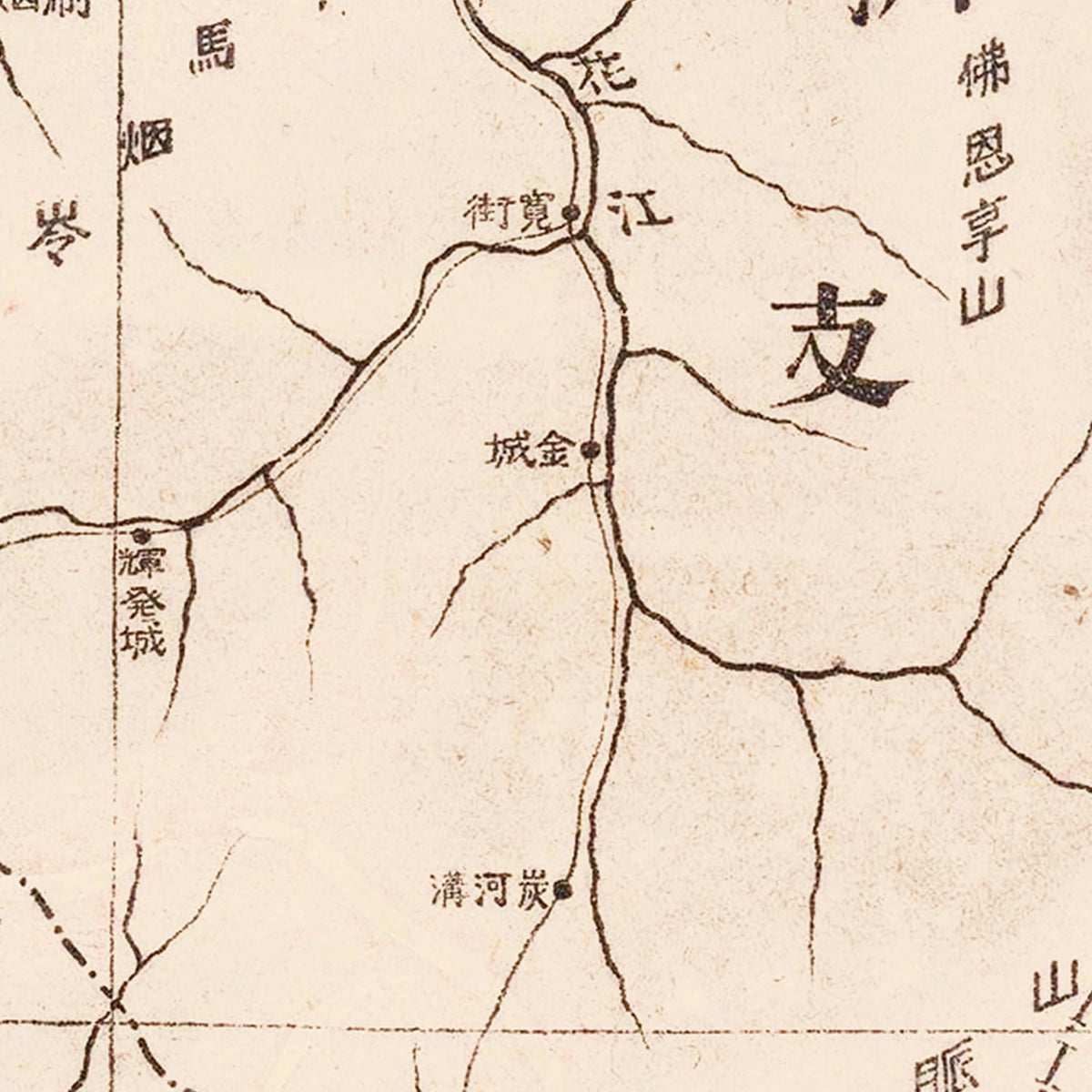 Restored historic details from the 1905 region map of County
