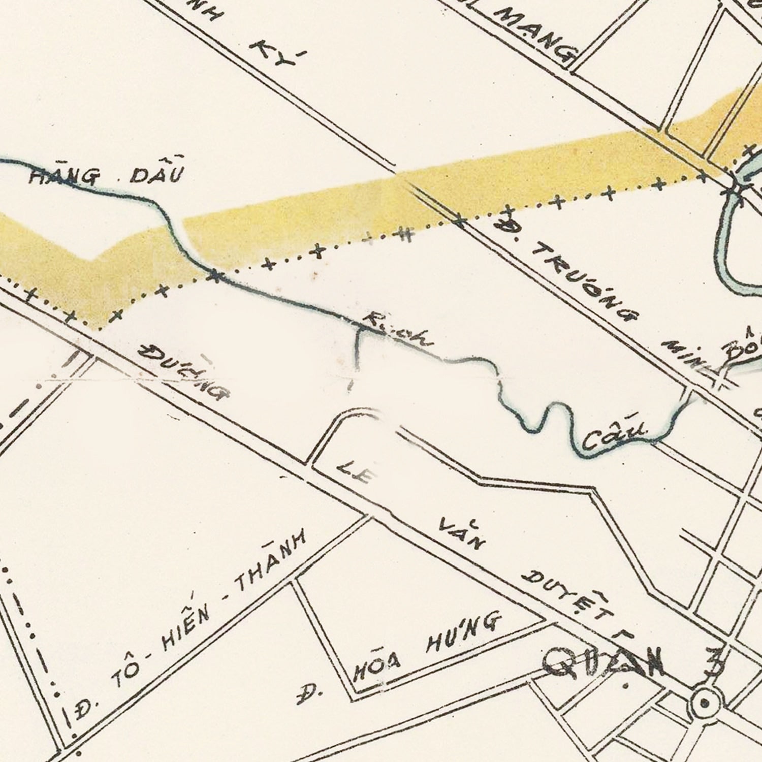 Restored historic details from the 1968 city map of Saigon