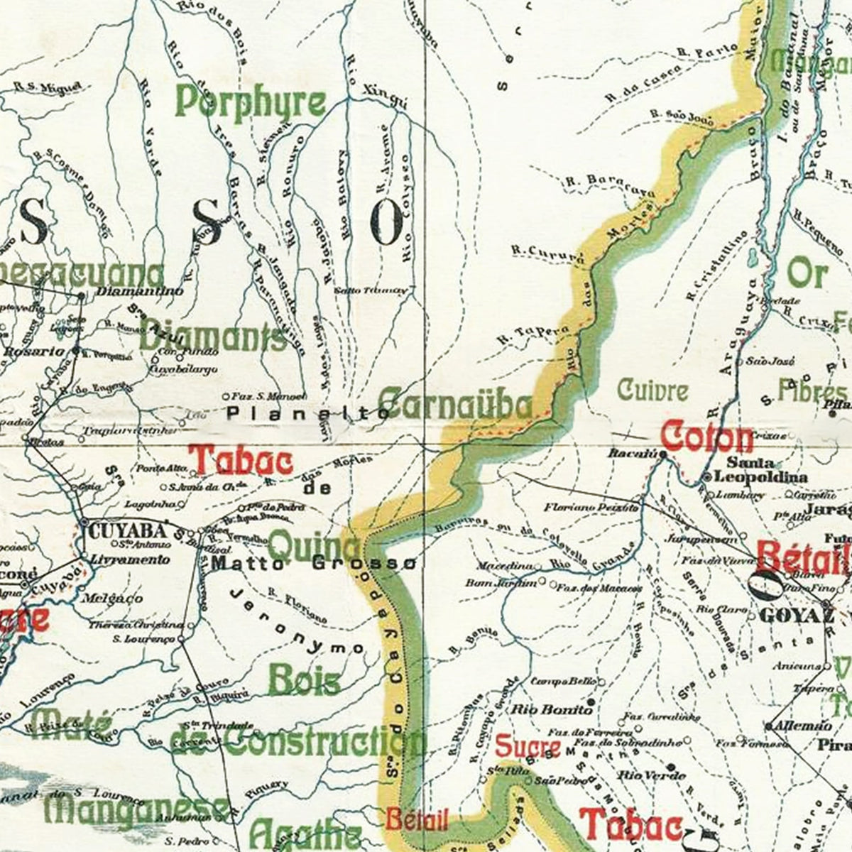 Restored historic details from the 1911 country map of County