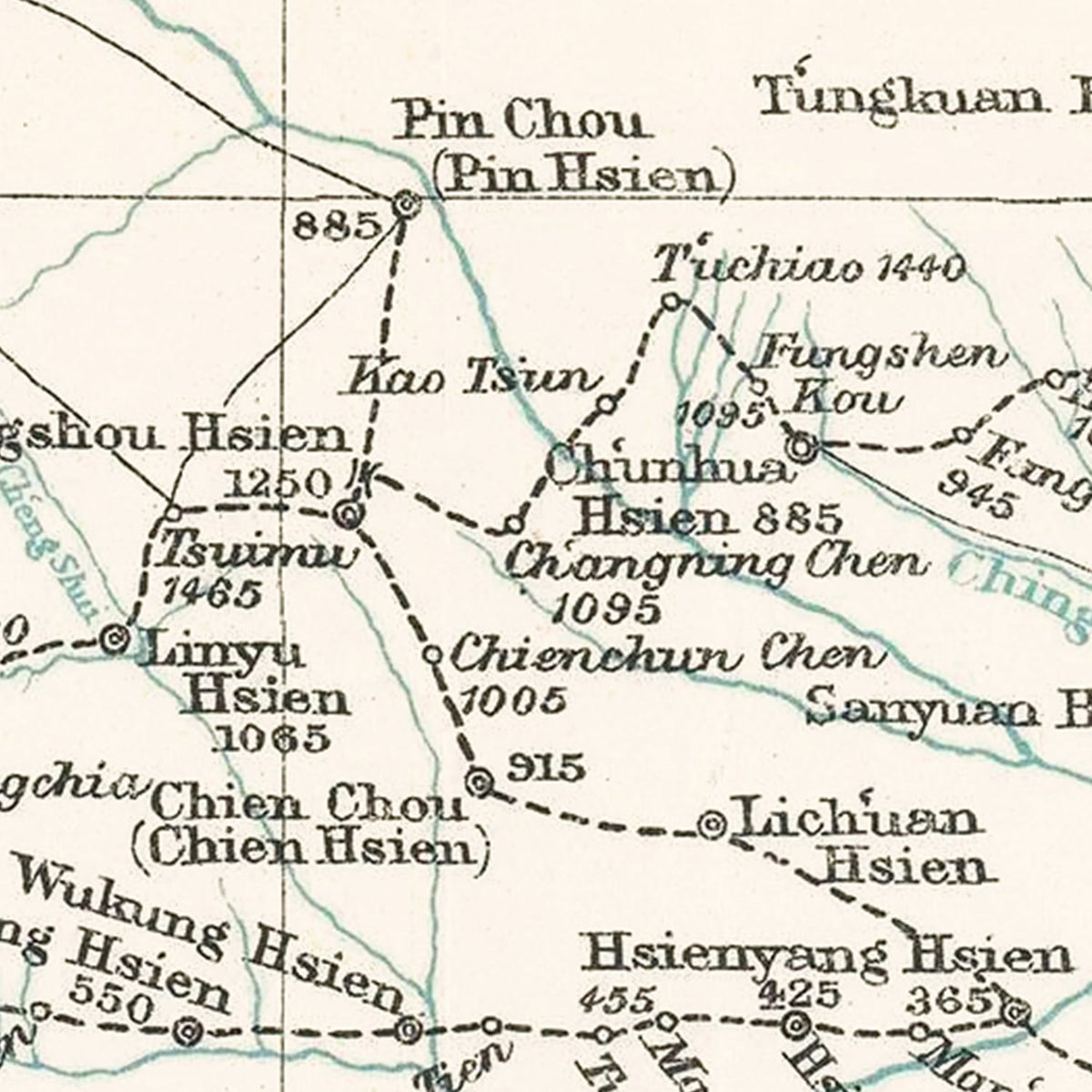 Restored historic details from the 1918 region map of County