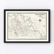 Chickamauga Vintage Map 1895