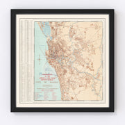 Manila Vintage Map 1945