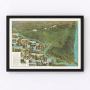Columbia River Highway Vintage Map 1925