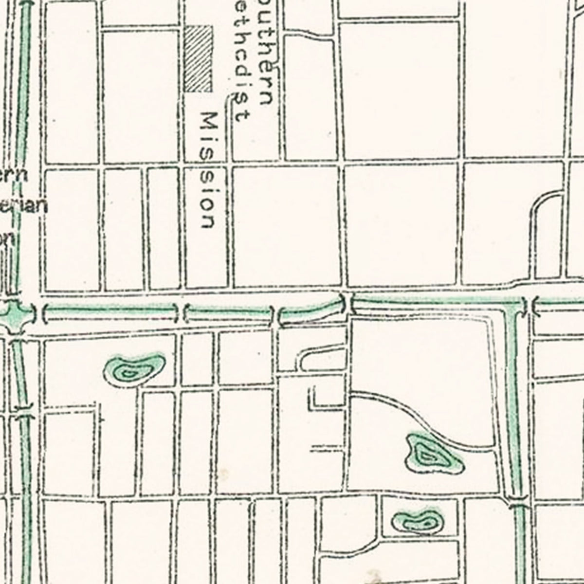 Restored historic details from the 1921 city map of Suzhou