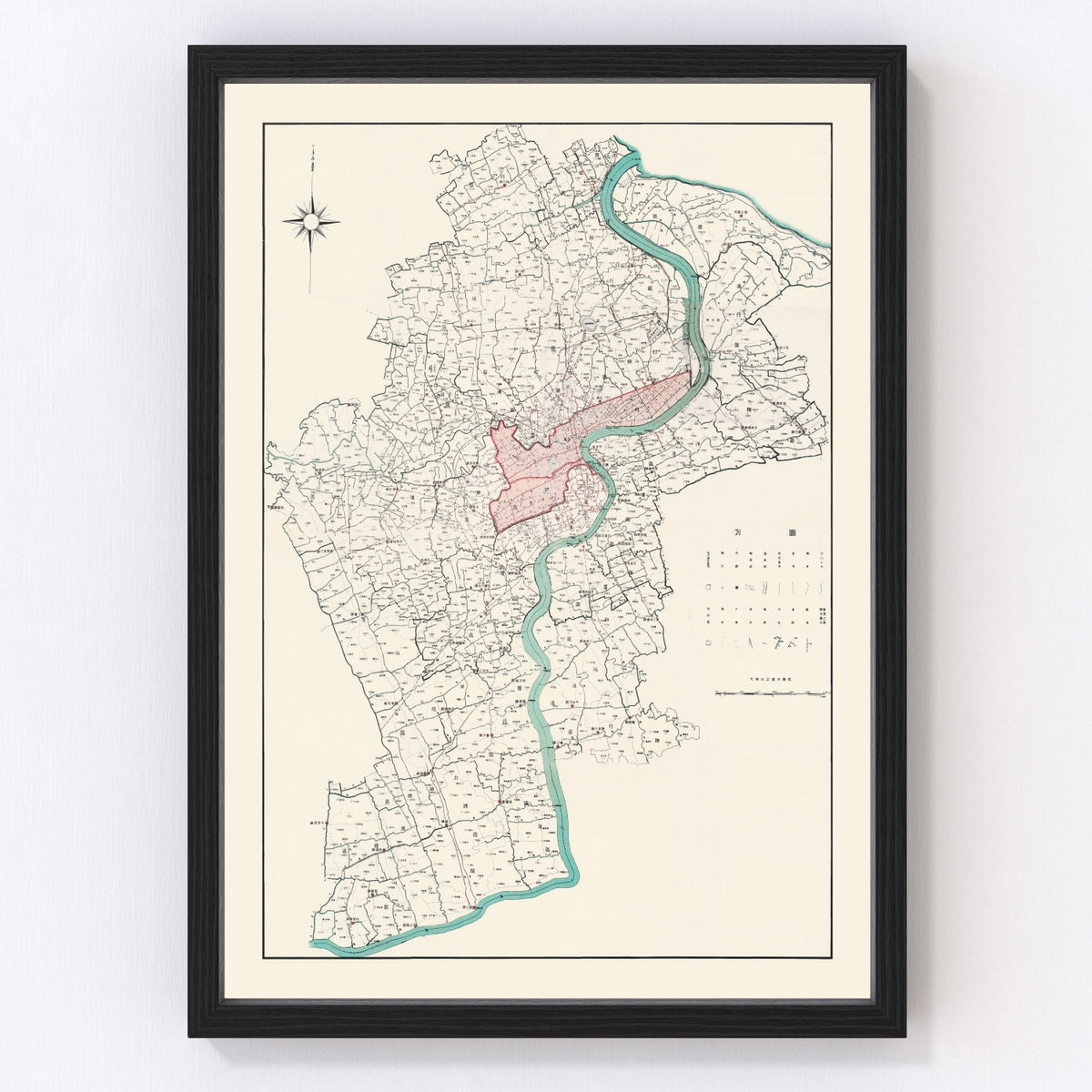 Shanghai Vintage Map 1932