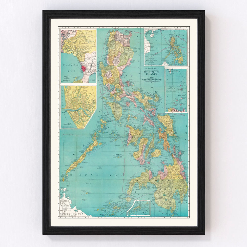 Philippines Vintage Map 1913