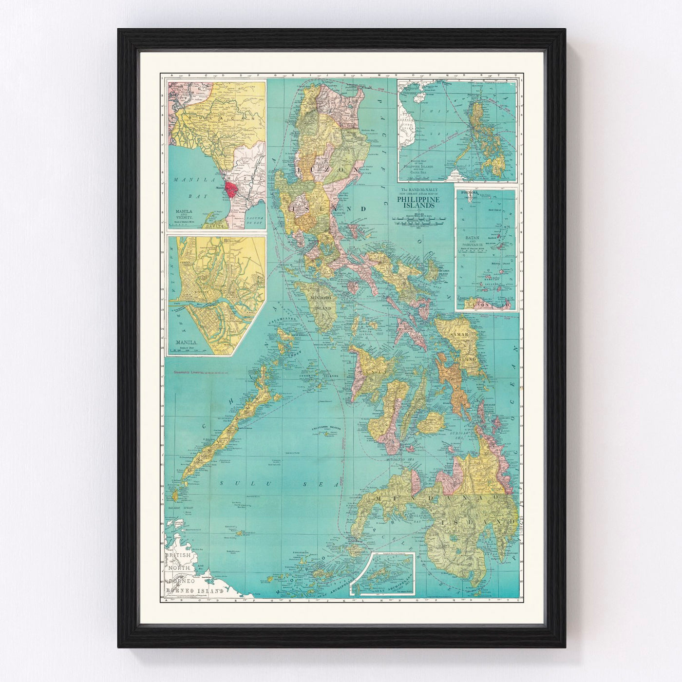 Philippines Vintage Map 1913