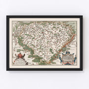 Bohemia Vintage Map 1587