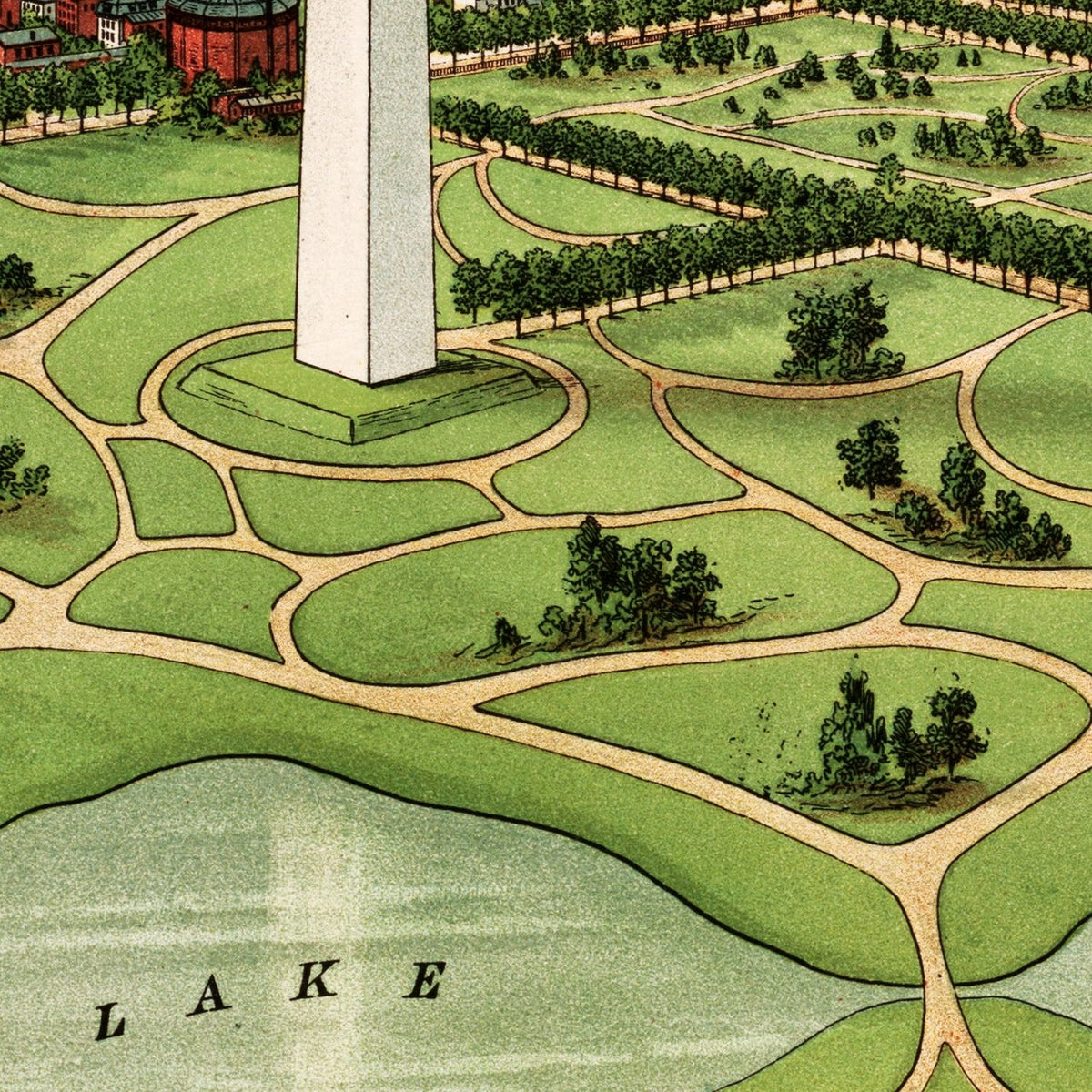 Restored historic details from the 1892 city map of Washington, DC