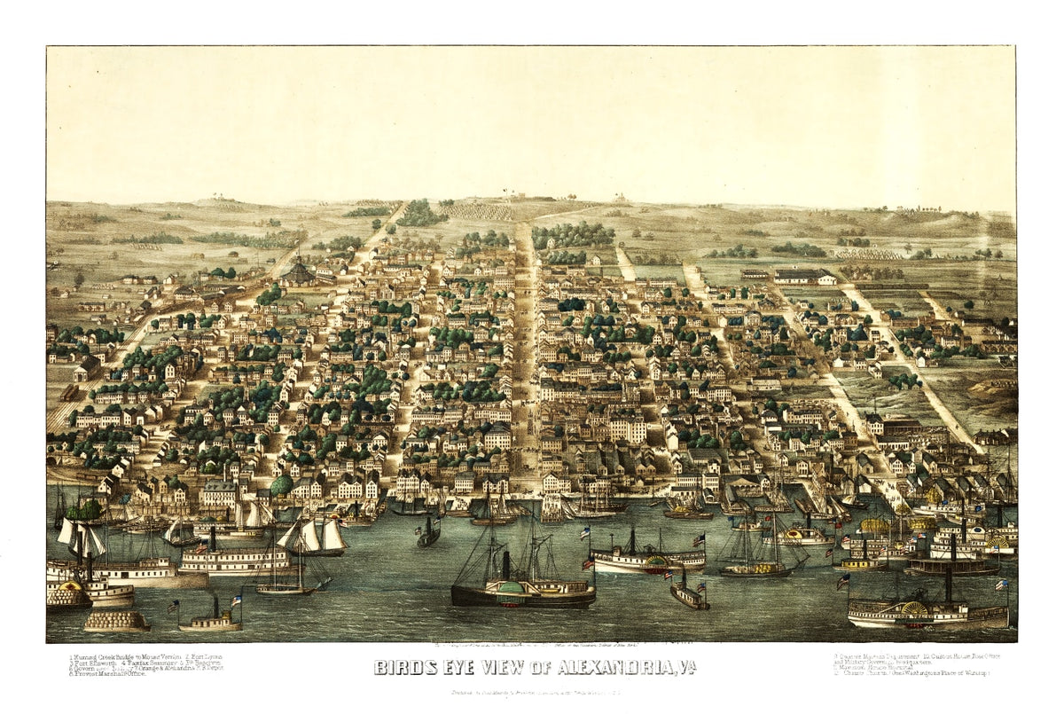 Preview of Vintage Map of Alexandria, Virginia 1863