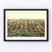 Alexandria Vintage Map 1863