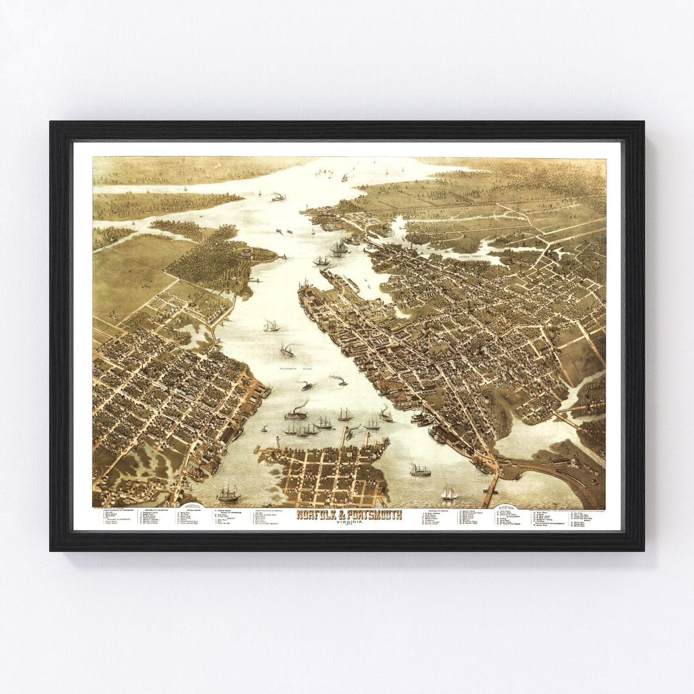 Norfolk Vintage Map 1873
