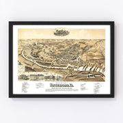 Waynesboro Vintage Map 1891