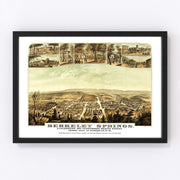 Berkeley Springs Vintage Map 1889