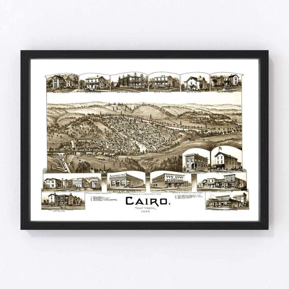 Cairo Vintage Map 1899