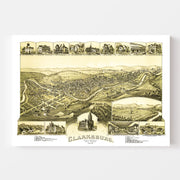 map of Clarksburg