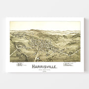 map of Harrisville