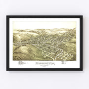 Mannington Vintage Map 1897