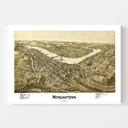 map of Morgantown