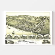 map of New Martinsvi